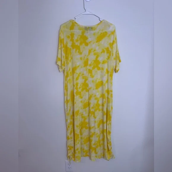 Lane Bryant Yellow Tie-Dye Dress - Picture 6 of 8
